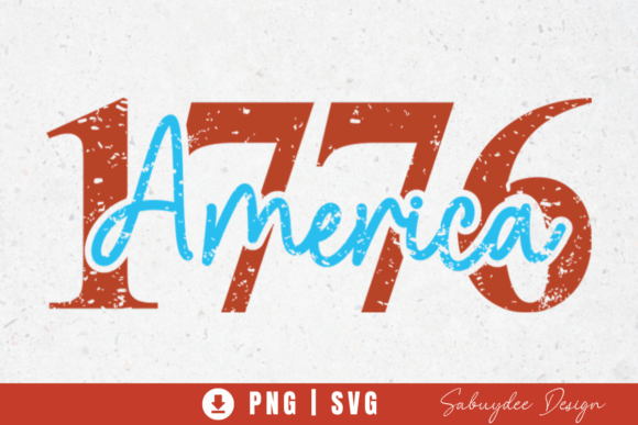 4th of July America 1776 Year of Freedom Graphics