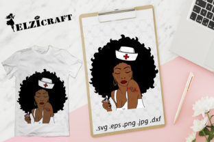 Afro Woman Nurse Life Design Graphics