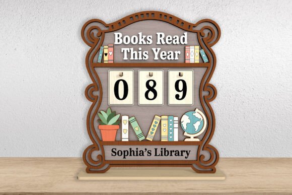 Books Read This Year Tracker SVG