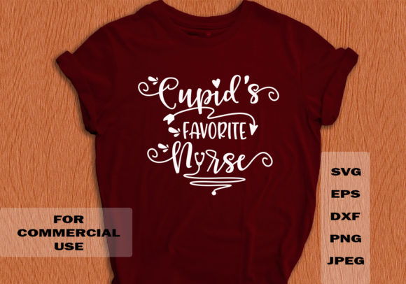 Cupid's Favorite Nurse Graphics for Crafts