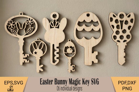 Easter Bunny Magic Key SVG