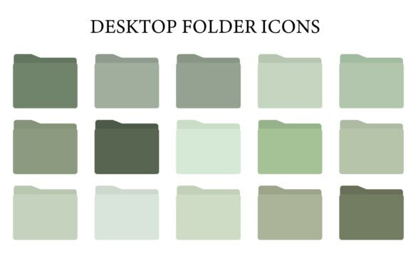 Folder, Desktop JADE, GREEN Graphics & Illustrations