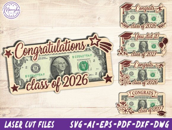 Graduation Money Card Holder SVG Bundle