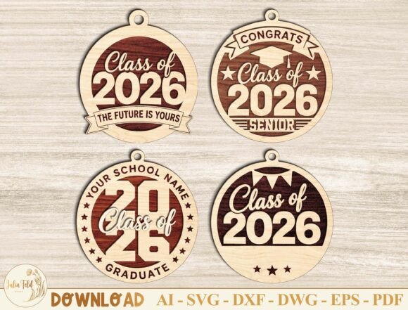 Graduation Ornaments SVG Bundle
