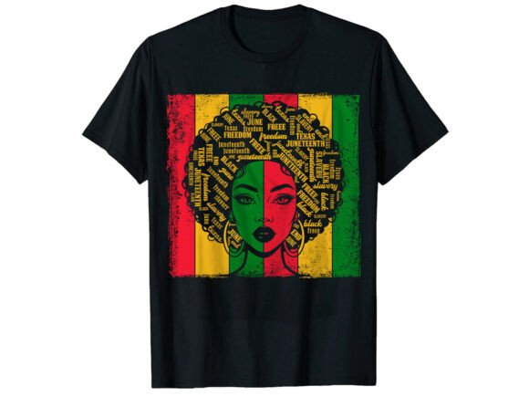 Juneteen Black History Month T-Shirt Graphics