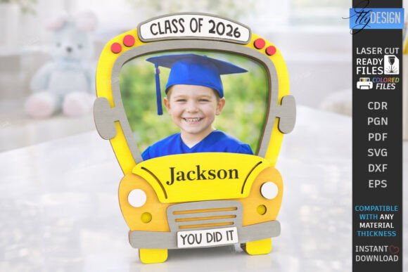 Kindergarten and School Graduation Frame