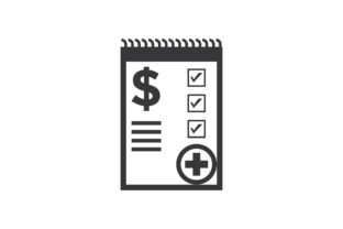 Medical Cost Glyph Vector Icon: Graphics and Icons for Branding