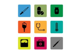 Medical Equipment Icon Set: Graphics for Local Branding