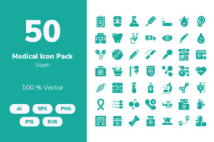 Medical - Glyph Icons: Graphics and Icons for Local Branding