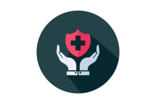 Medical Insurance Flat Vector Icon Graphics
