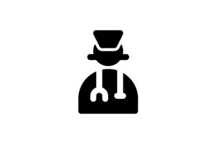 Nurse Glyph Icon: Graphics & Icons for Medical Branding