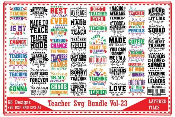 Teacher Svg Bundle Vol. 23