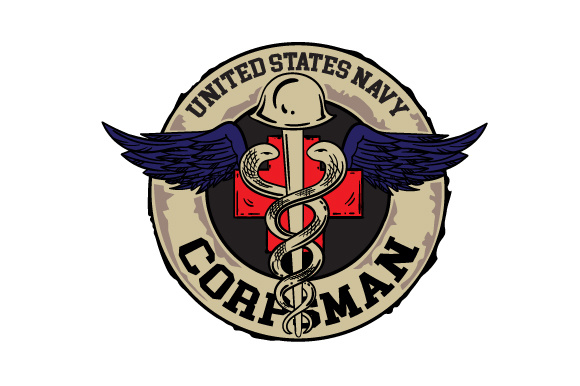 Tough Hospital Corpsman Badge Crafts Medical